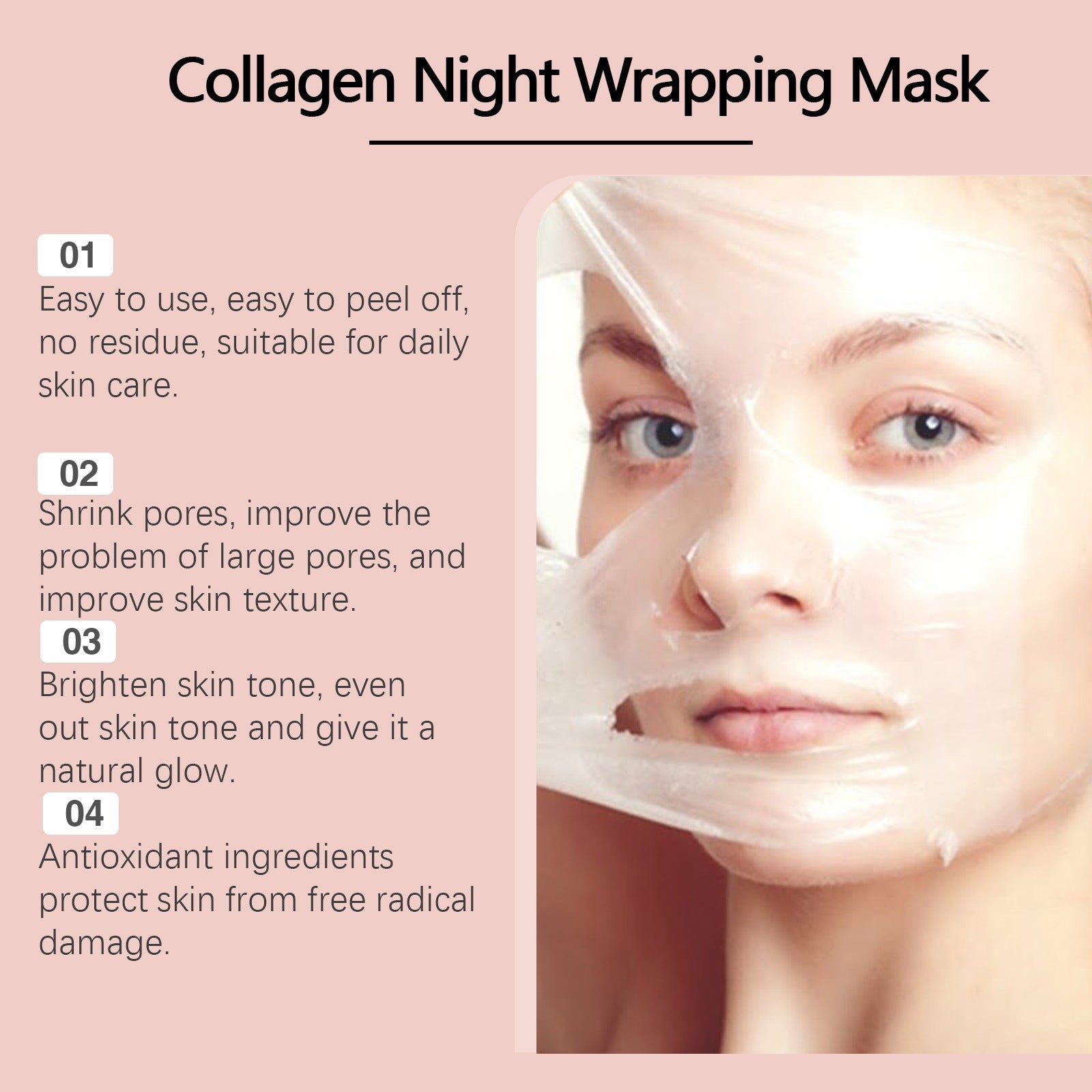 Collagen peel-off mask